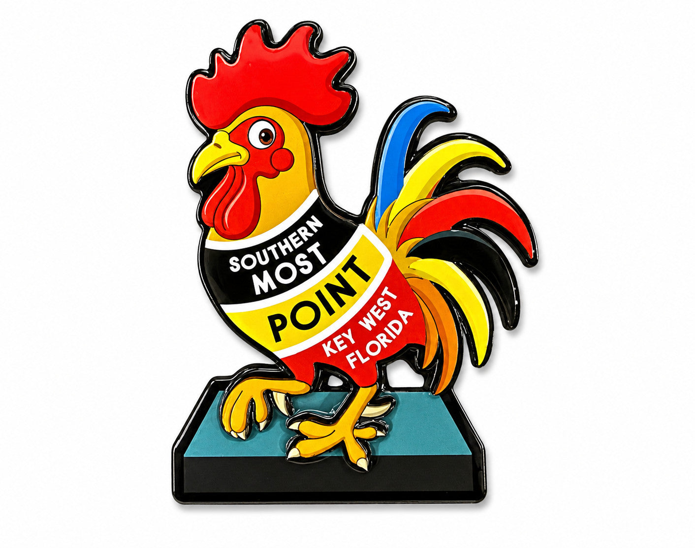 Key West Island Rooster Magnet