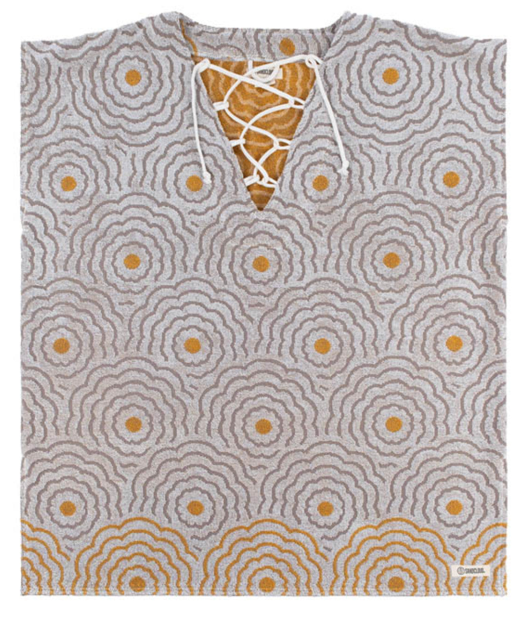 Sand Cloud Flower Waves Cover-Up Grey