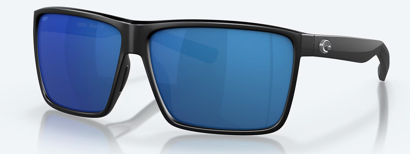 Costa Rincon Matte Black Frame w/ Blue Mirror Lens Sunglasses Polarized