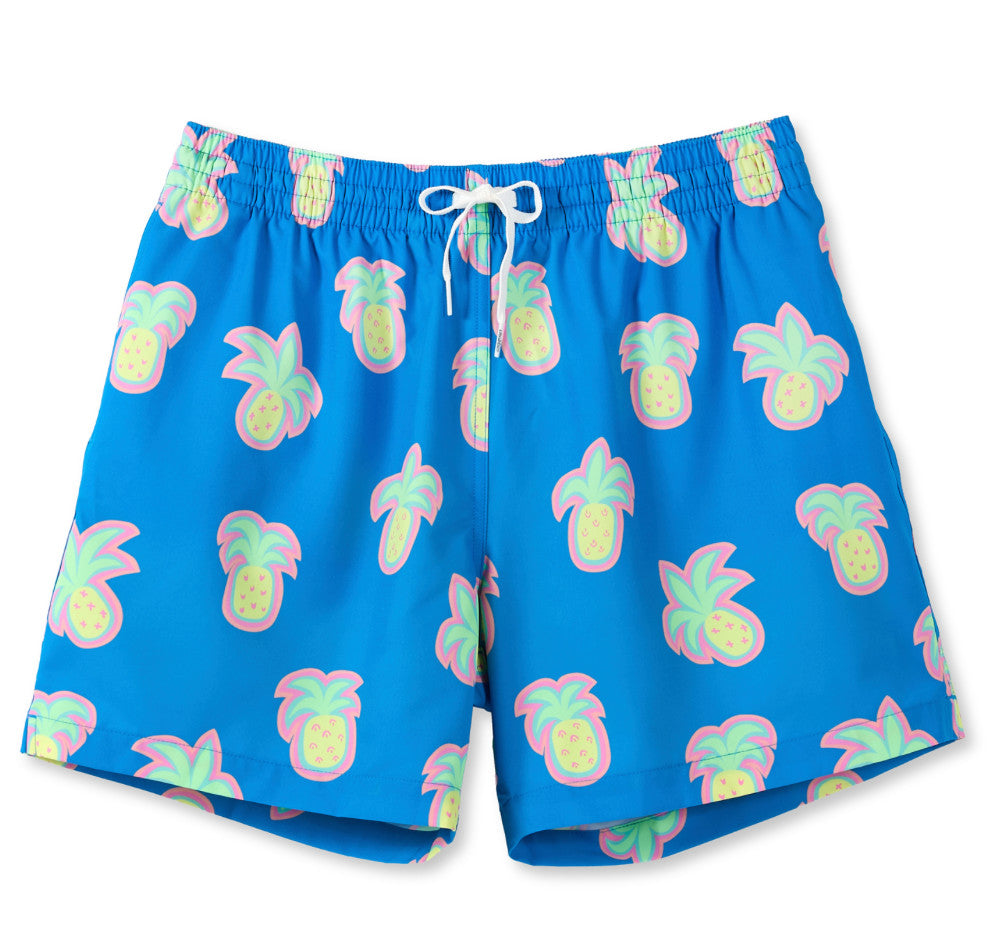 Chubbies The Everything's Pines 5.5" Classic Lined Swim Trunk Bright Blue