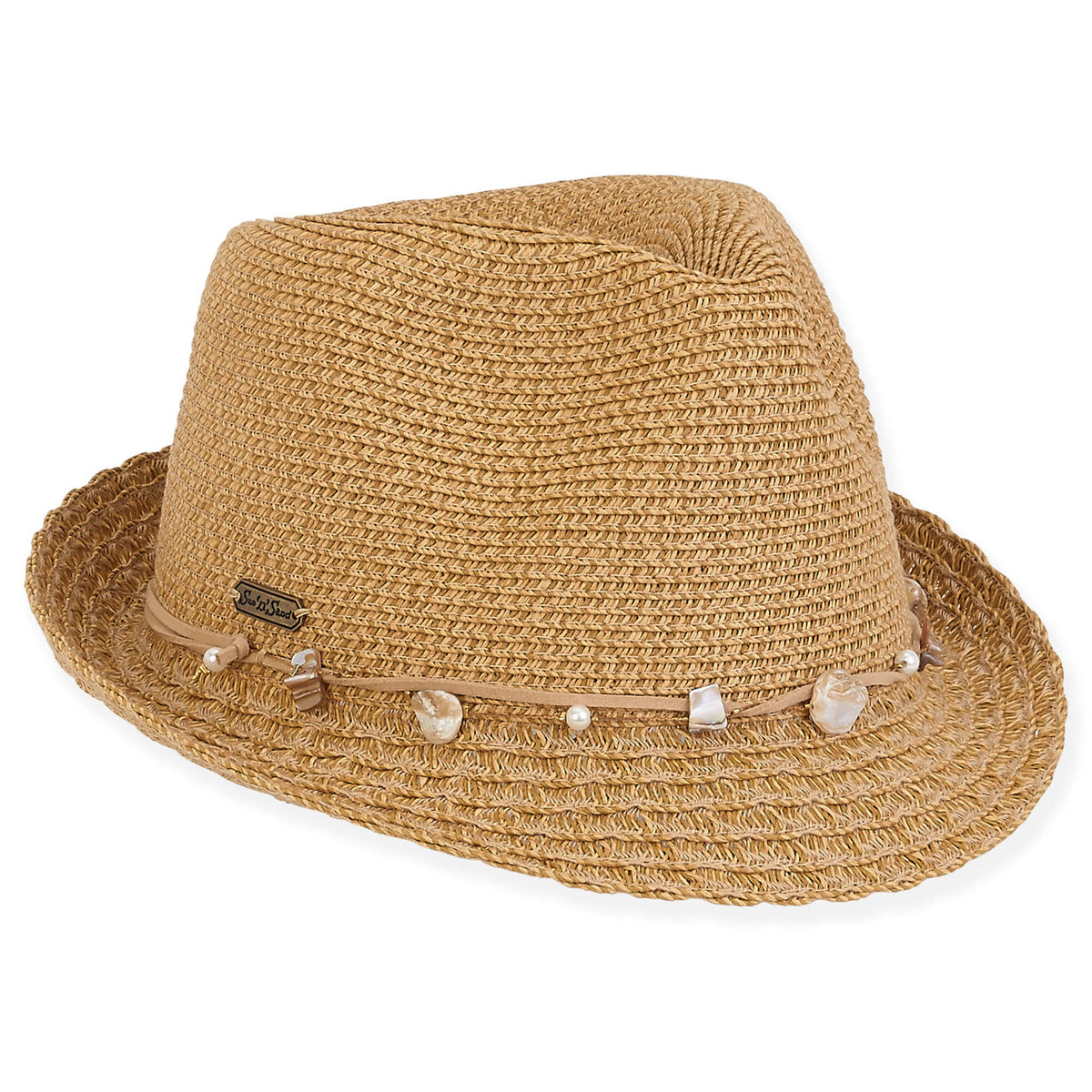 Sun 'N' Sand Jolly Paper Straw Fedora Hat
