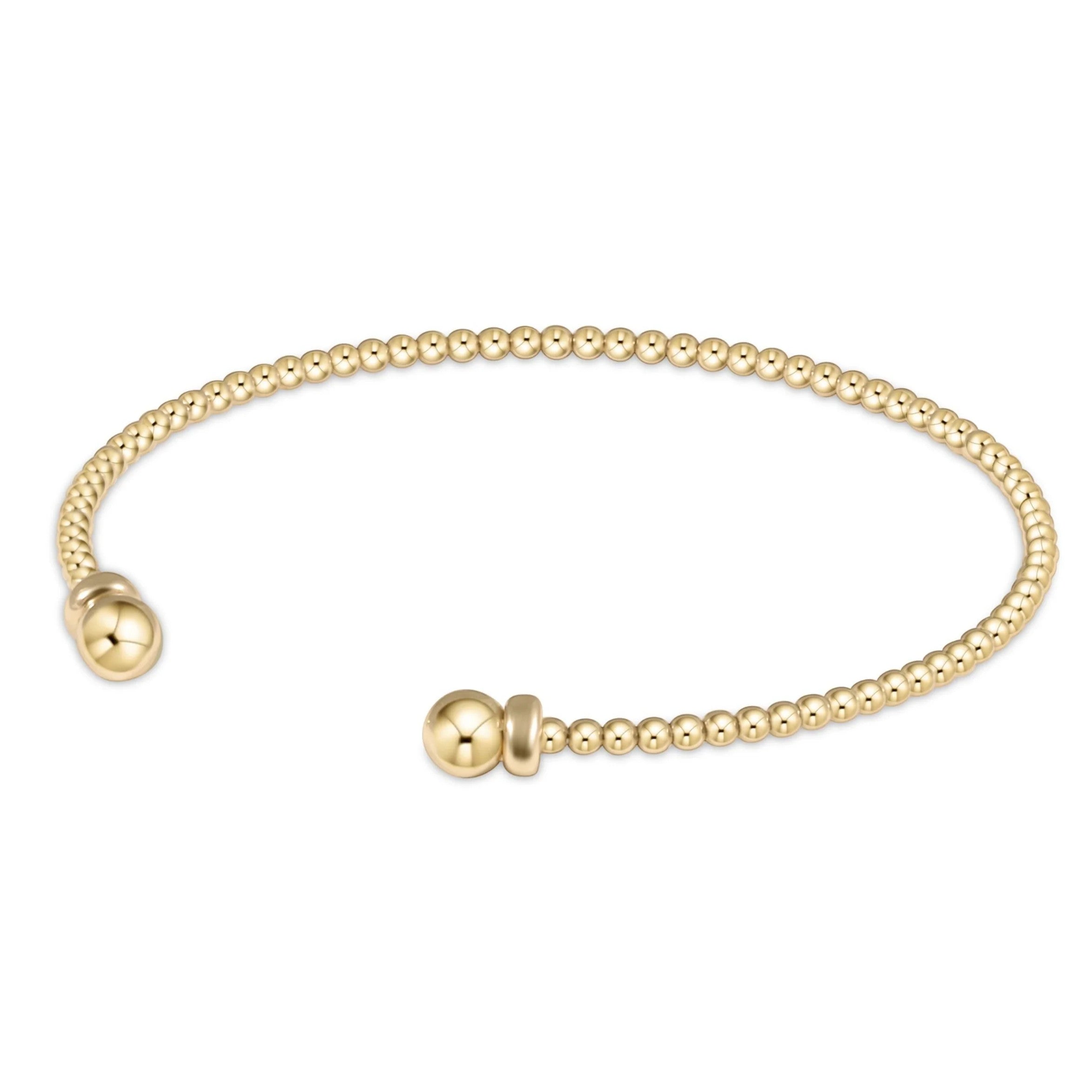 Enewton Classic Gold 2mm Bead Cuff Bracelet