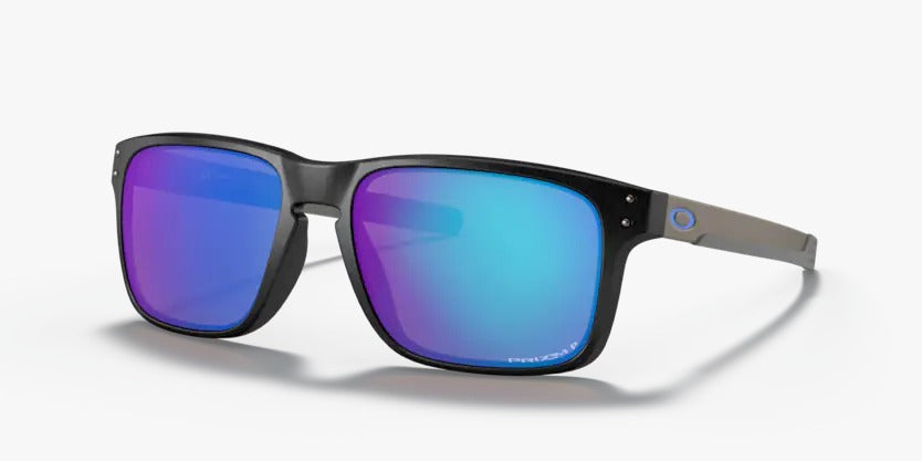 Oakley Steel w/ Prizm Sapphire Iridium Lens Holbrook Mix Sunglasses Polarized