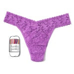 Hanky Panky Rolled Signature Original Lace Rolled Thong Violet Haze O/S