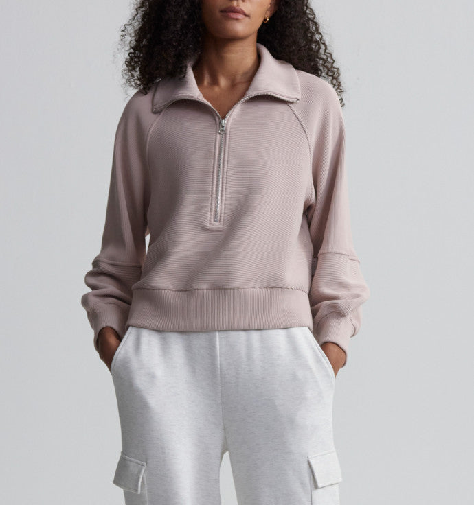VARLEY Milano Half Zip Sweater Shaddow Grey
