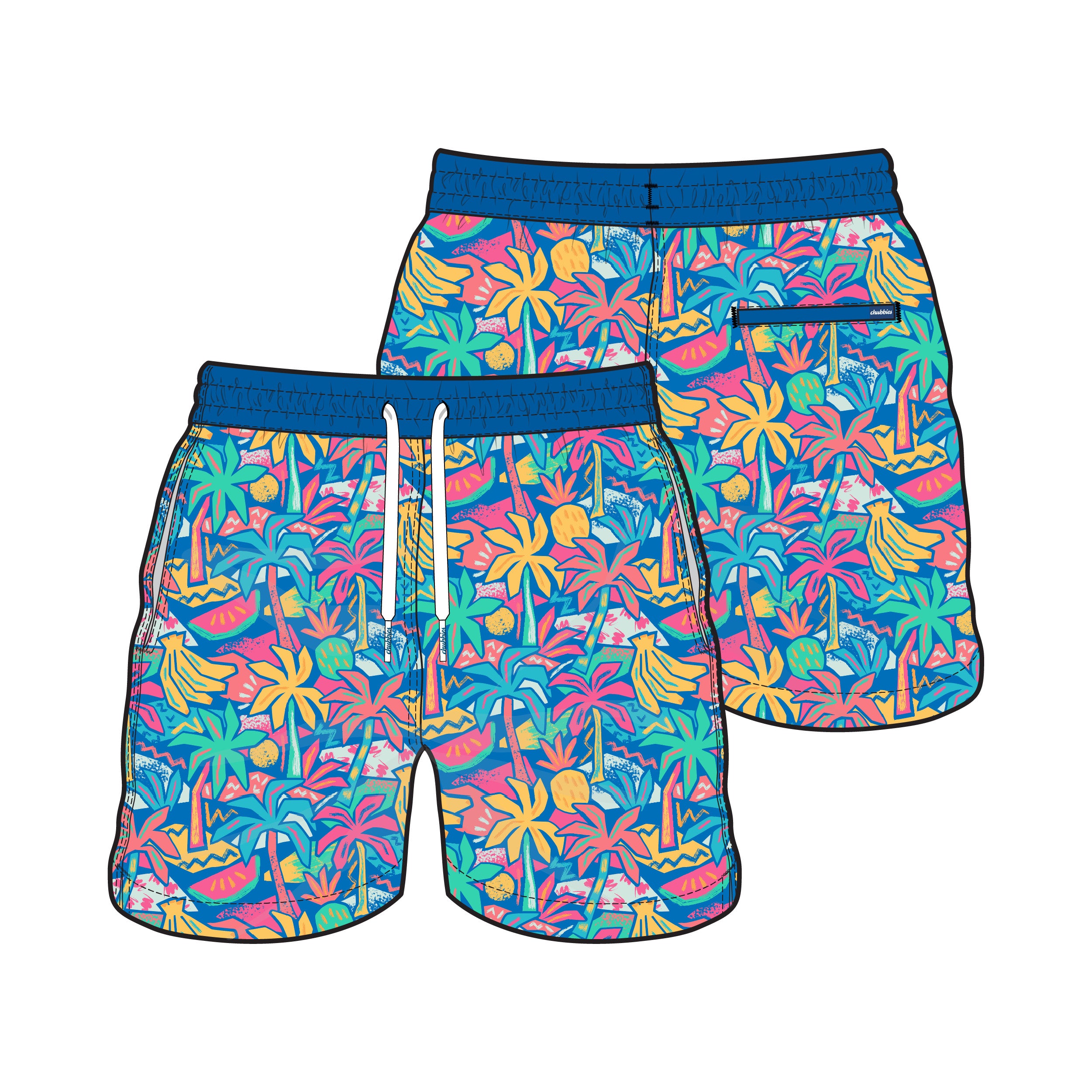Chubbies Youth The Tropical Bunches Swim Trunks