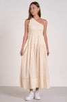 Elan Anika One Shoulder Maxi Dress Natural