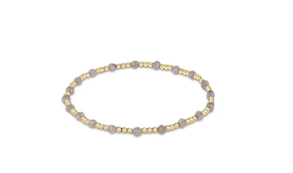 ENewton Gemstone Gold Sincerity Pattern 3mm Bead Bracelet SS '24