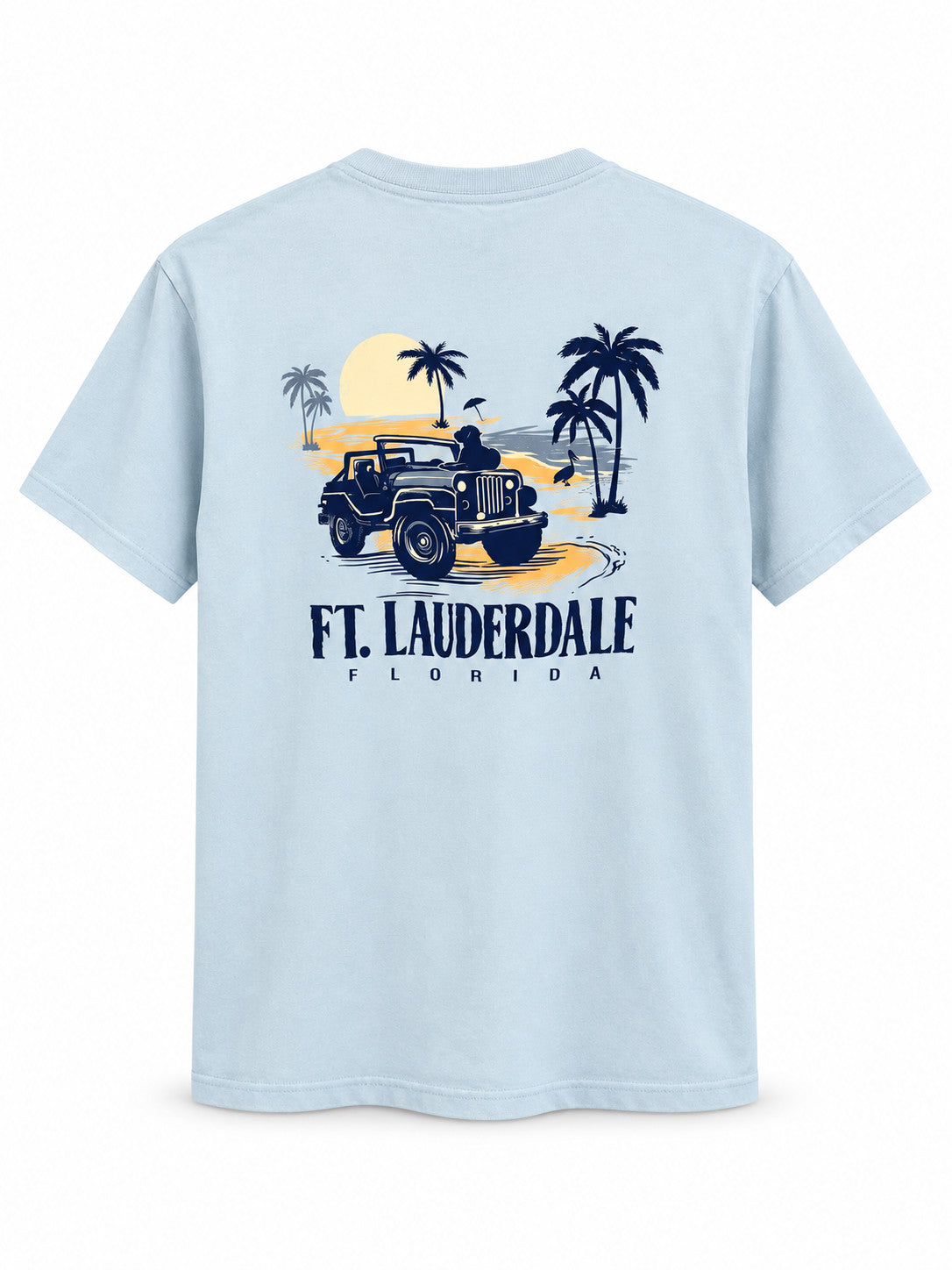 Shaddow and Fish Plot Stop Jeep Fort Lauderdale SS Tee
