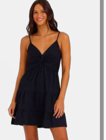 Shaddow and Fish Leah Rib Twist Front Dress