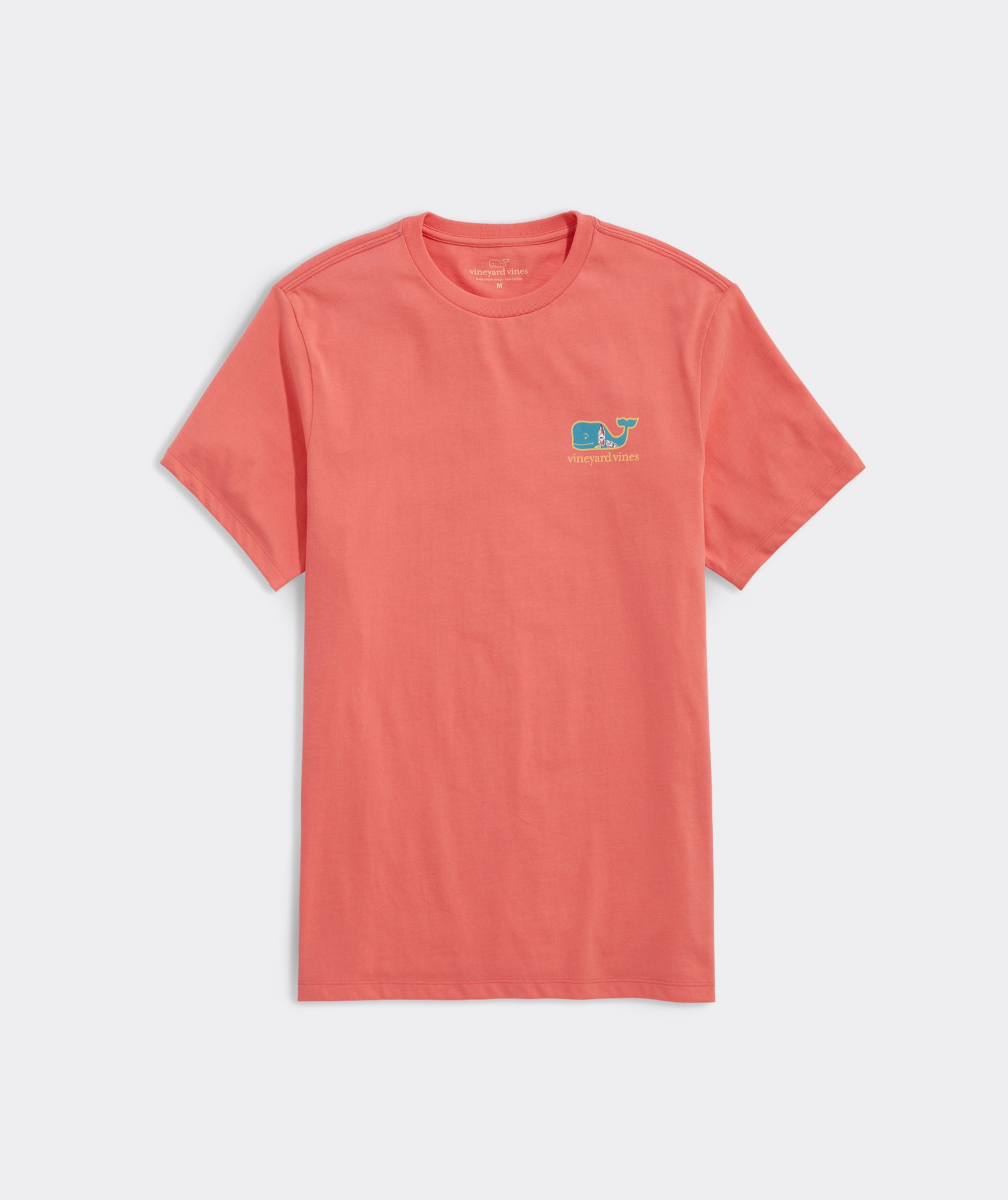 Vineyard Vines Oyster Bar Whale SS Tee Just Peachy