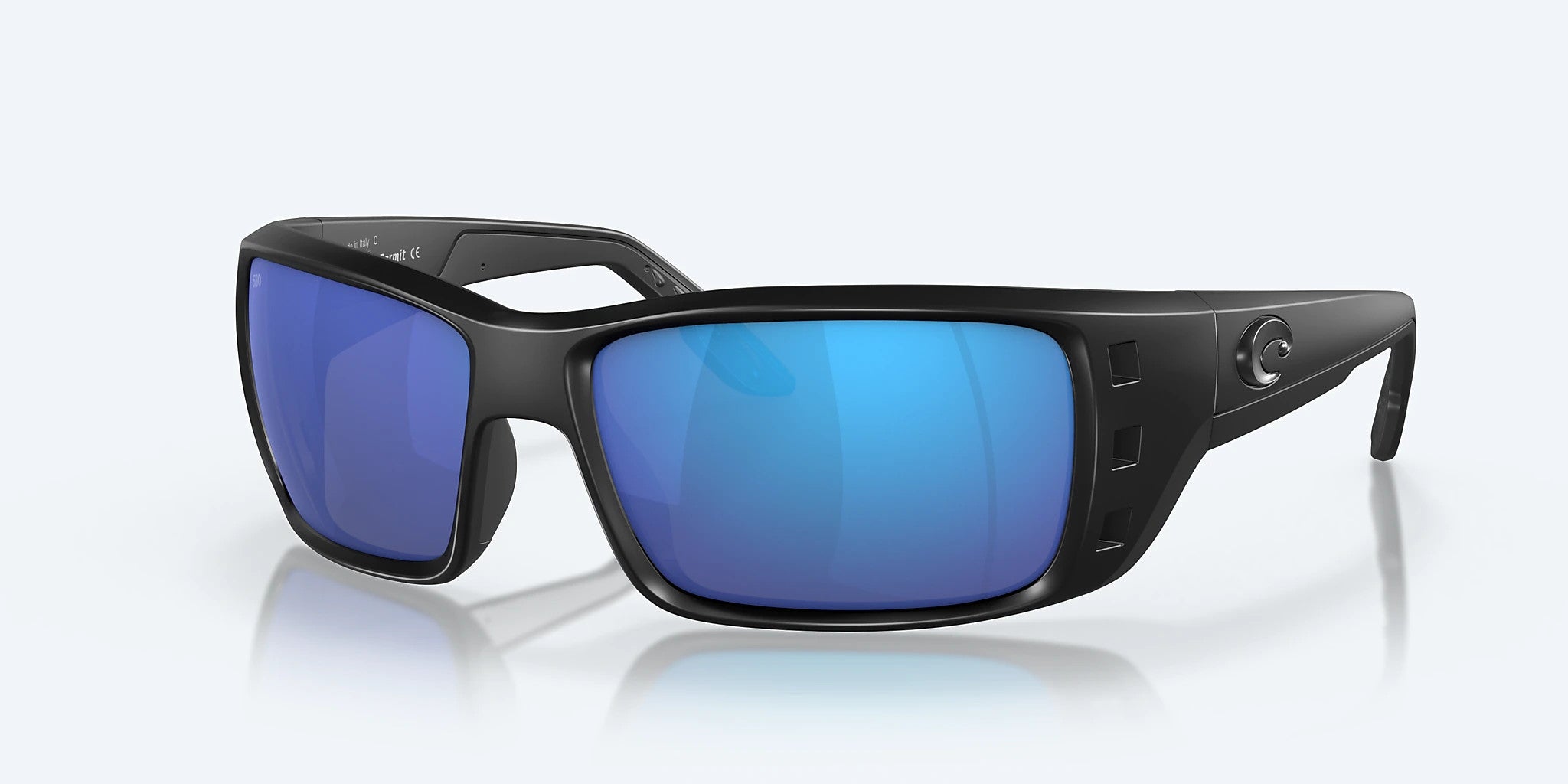 Costa Permit Black Frame w/ Blue Mirror 580G Lens Sunglasses Polarized