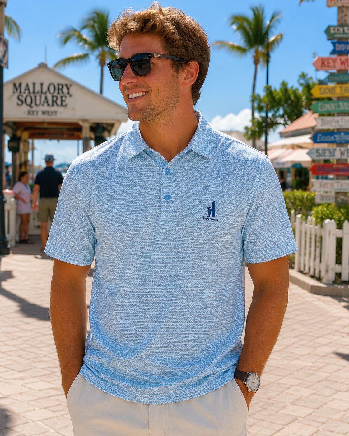 Johnnie-O Waverunner Key West Performance Polo Kona Kona