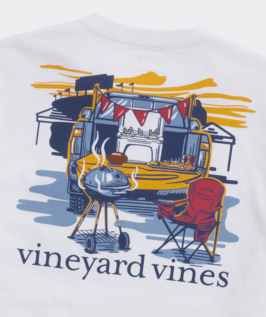 Vineyard Vines Tailgating Pocket Tee SS White Cap