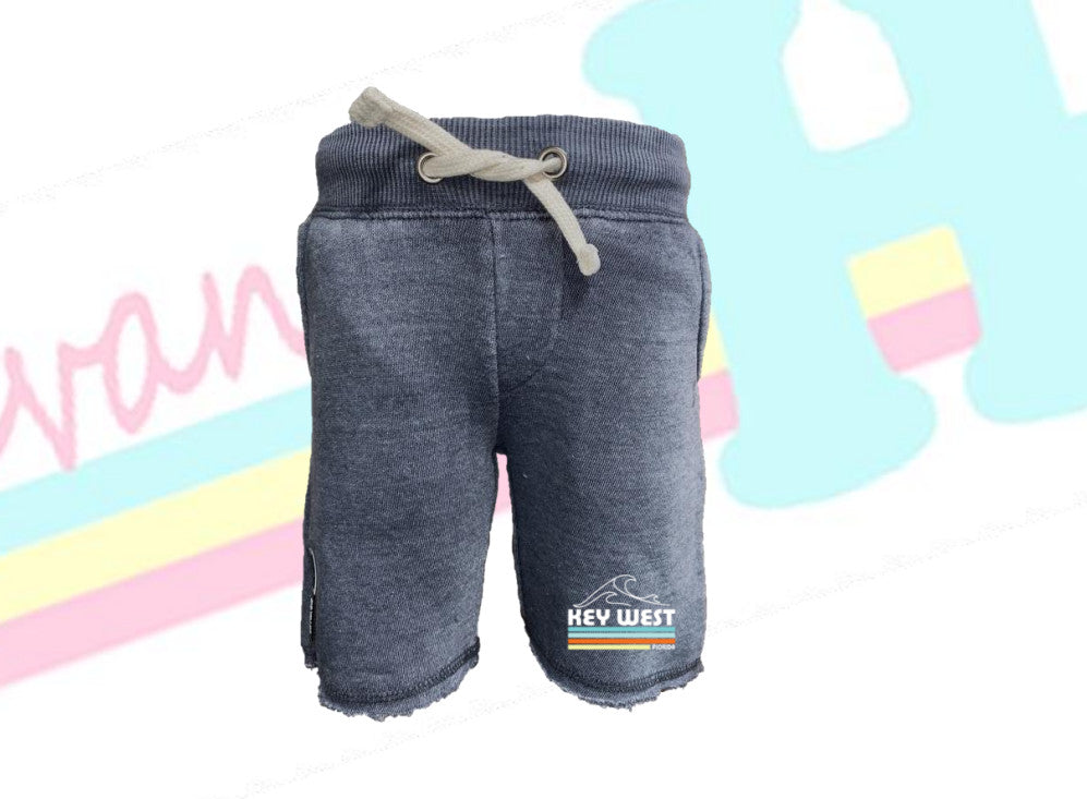 Vintage Havana Key West Burnout Short Toddler Steel Grey