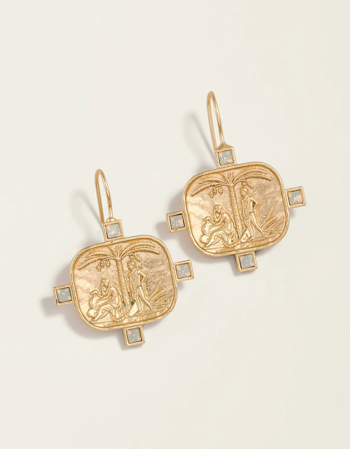 Spartina Kirk's Bluff Earrings White Opal
