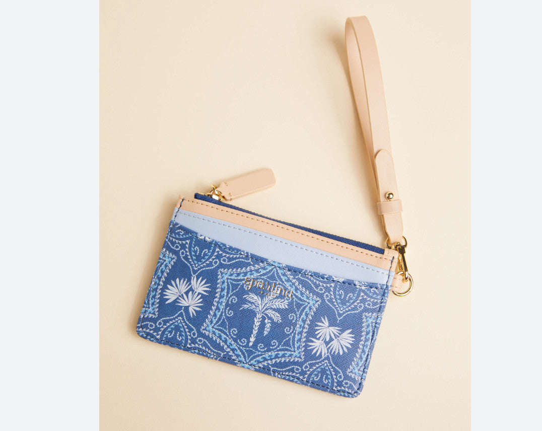 Spartina Slimcard Coin Purse Ogeechee Palm Medallion