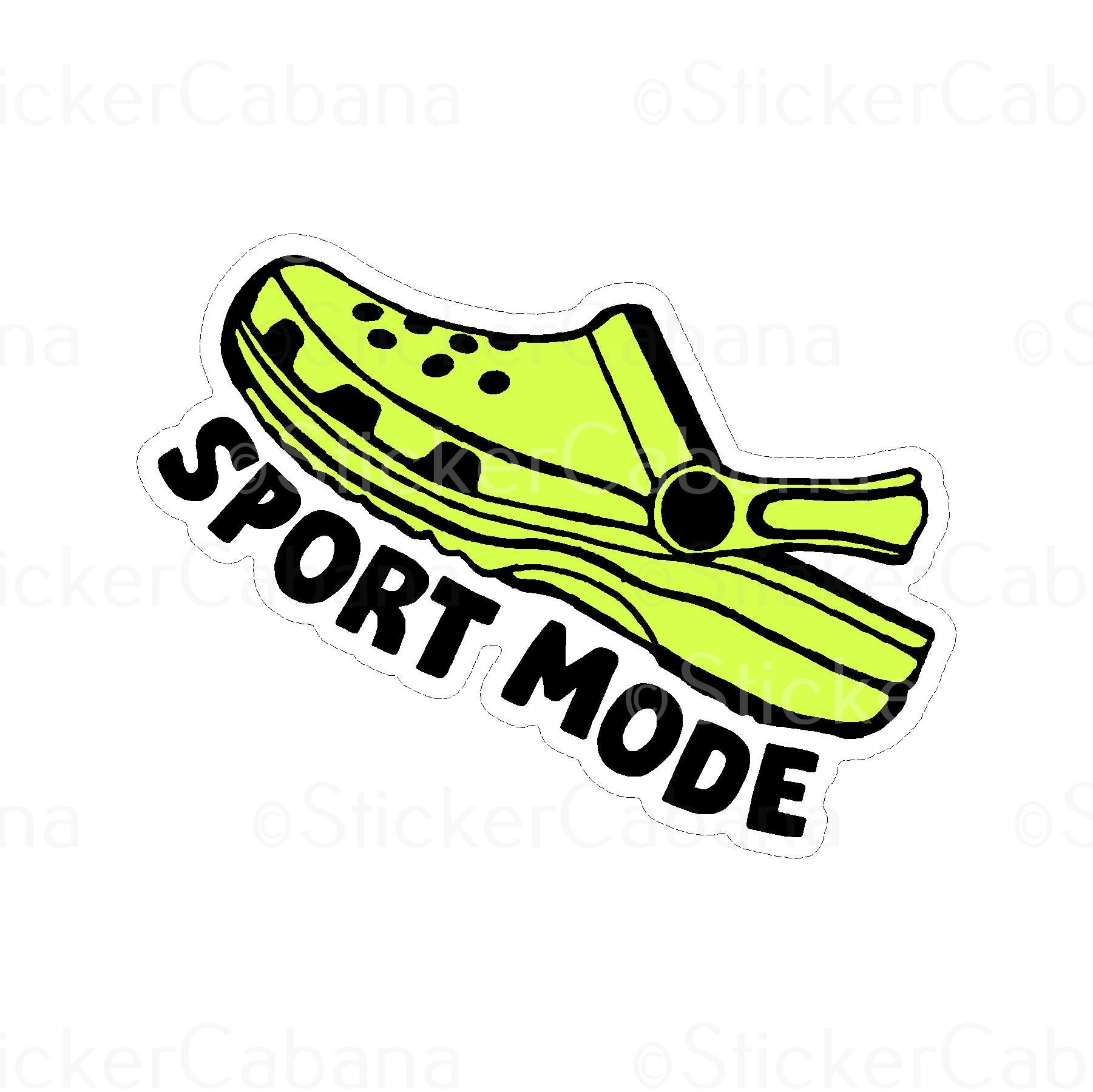 Sticker Cabana Sport Mode Croc Small Sticker