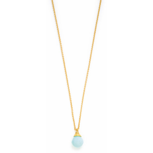 Spartina Relax Water Drop Sea La Vie Necklace Gold