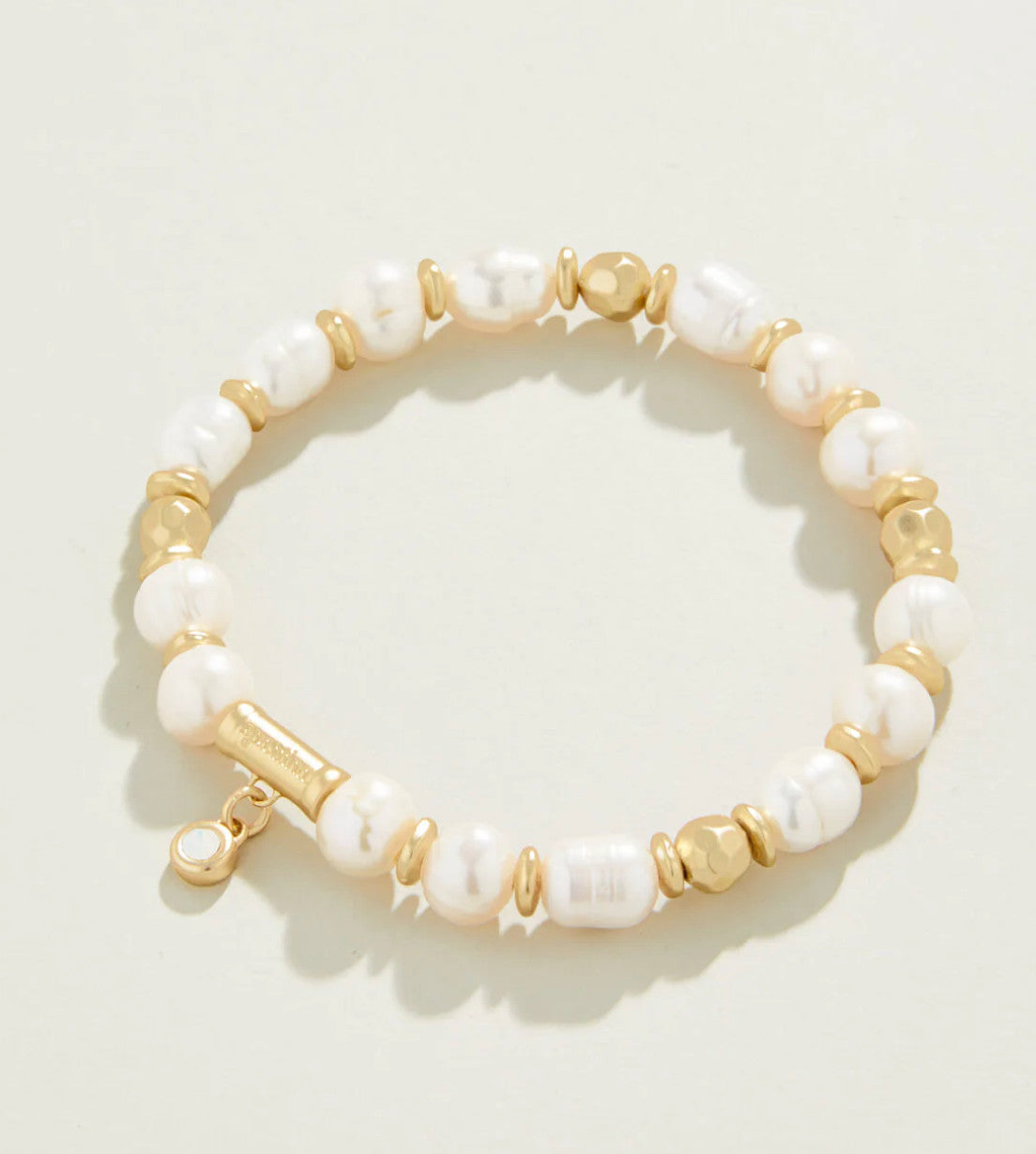 Spartina Pearl Stretch Bracelet Gold/ Pearl