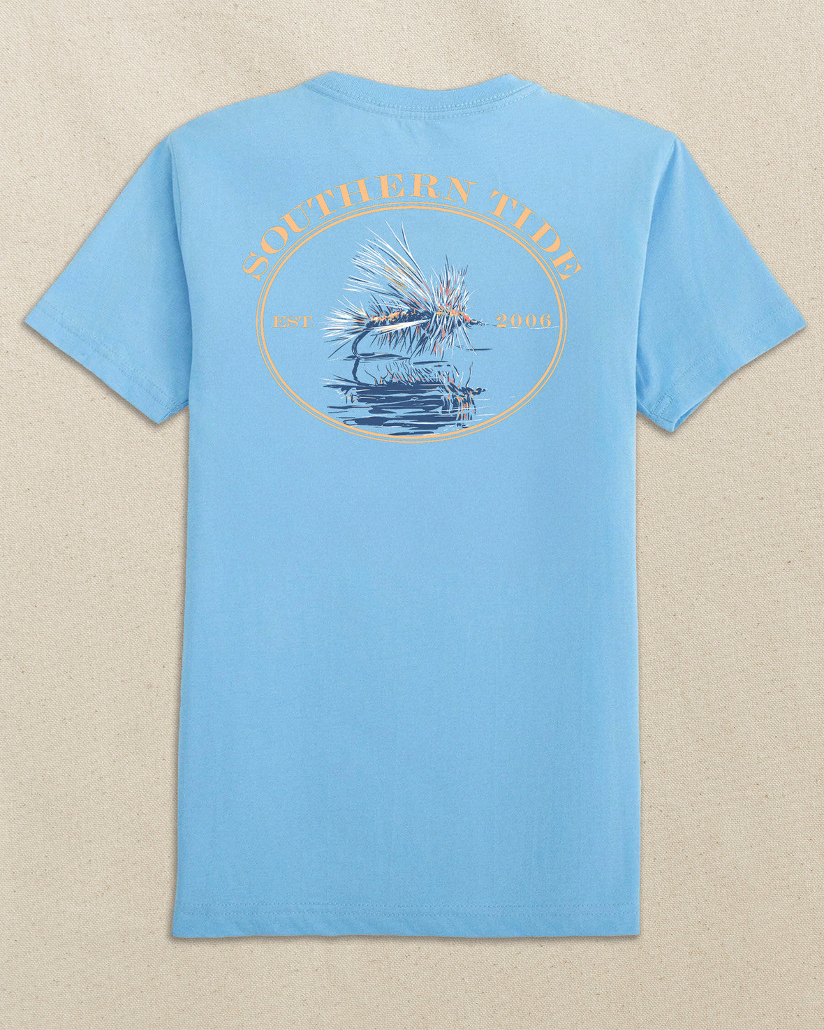 Southern Tide Fly On The Water Surface Tee SS Ocean Channel