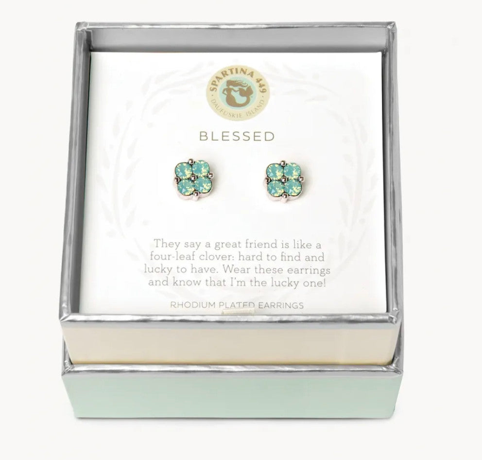 Spartina Blessed Sea Foam Sea La Vie Earrings Silver