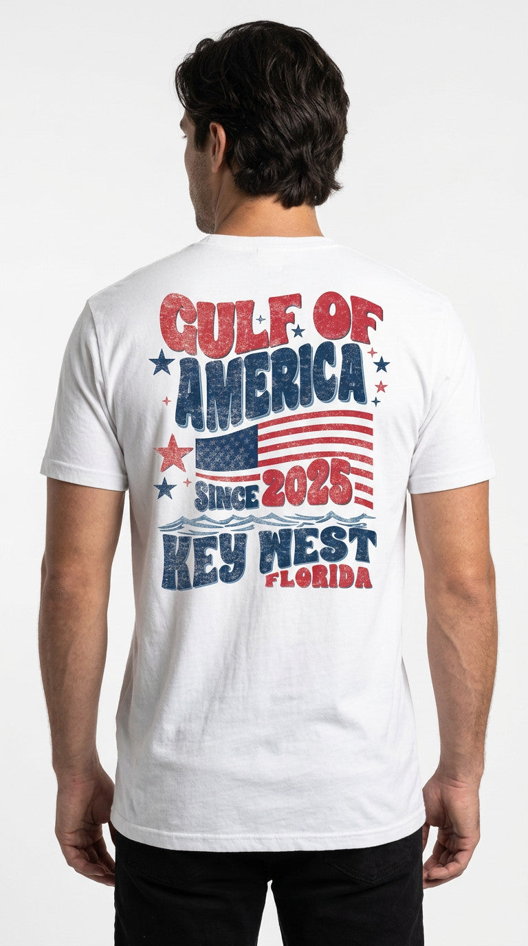 Shaddow and Fish Liberty Land USA Key West Tee SS White