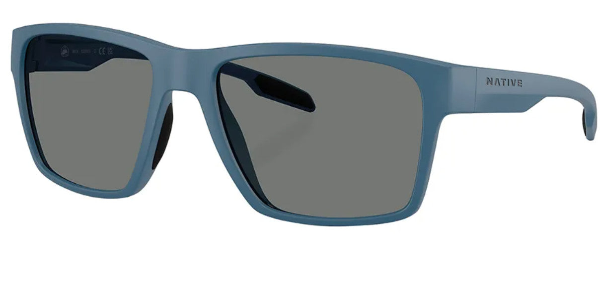 Native Eyewear Breck Overland Blue Frame w/ Grey Lens Sunglasses Polarized