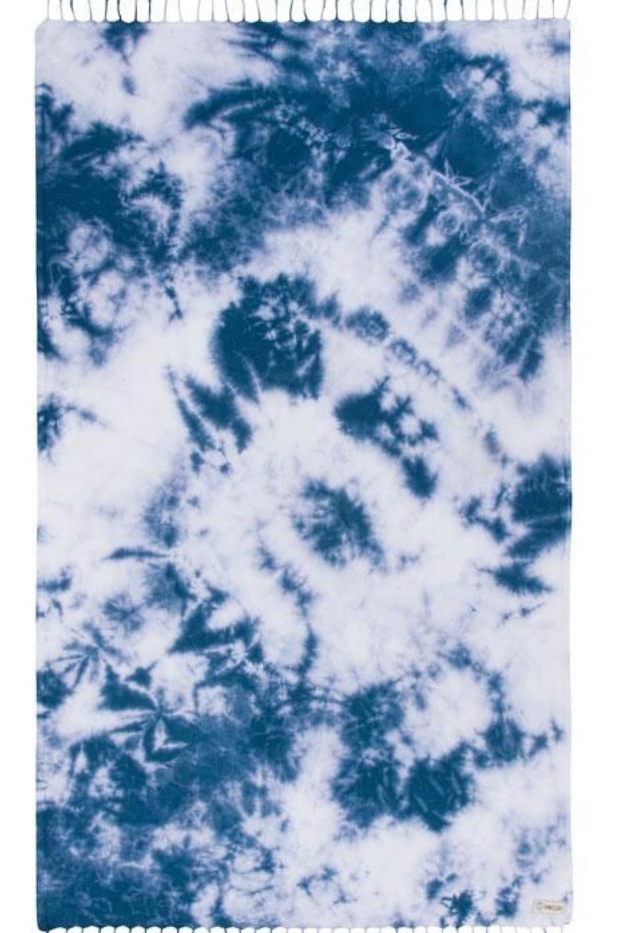 Sand Cloud Navy Acid Wash Beach Towel Navy