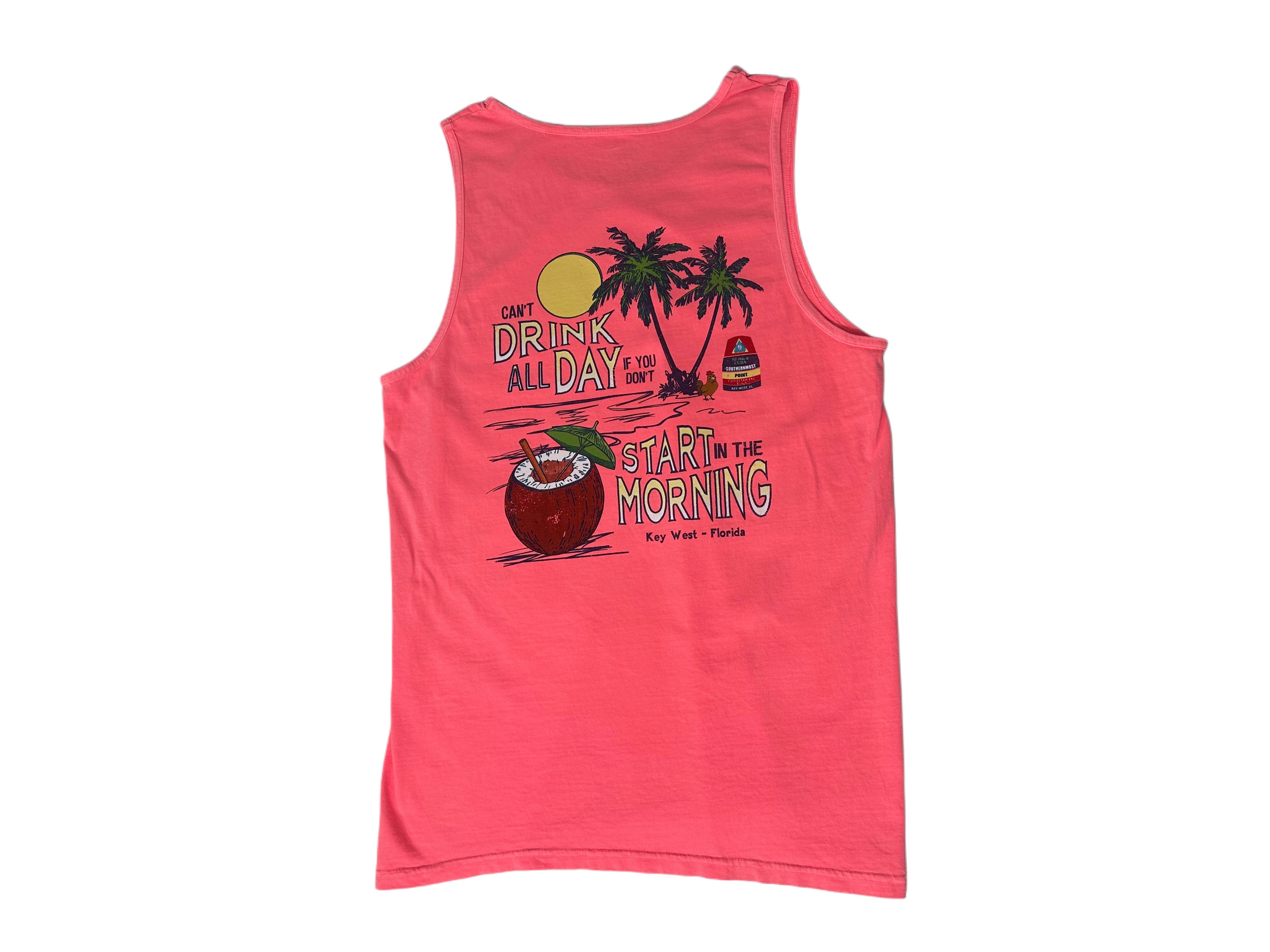 Shaddow and Fish Guide Me Chicken Buoy Beach Scene Tank Top — exclusive whimsical graphic tank at Shaddow & Fish Key West