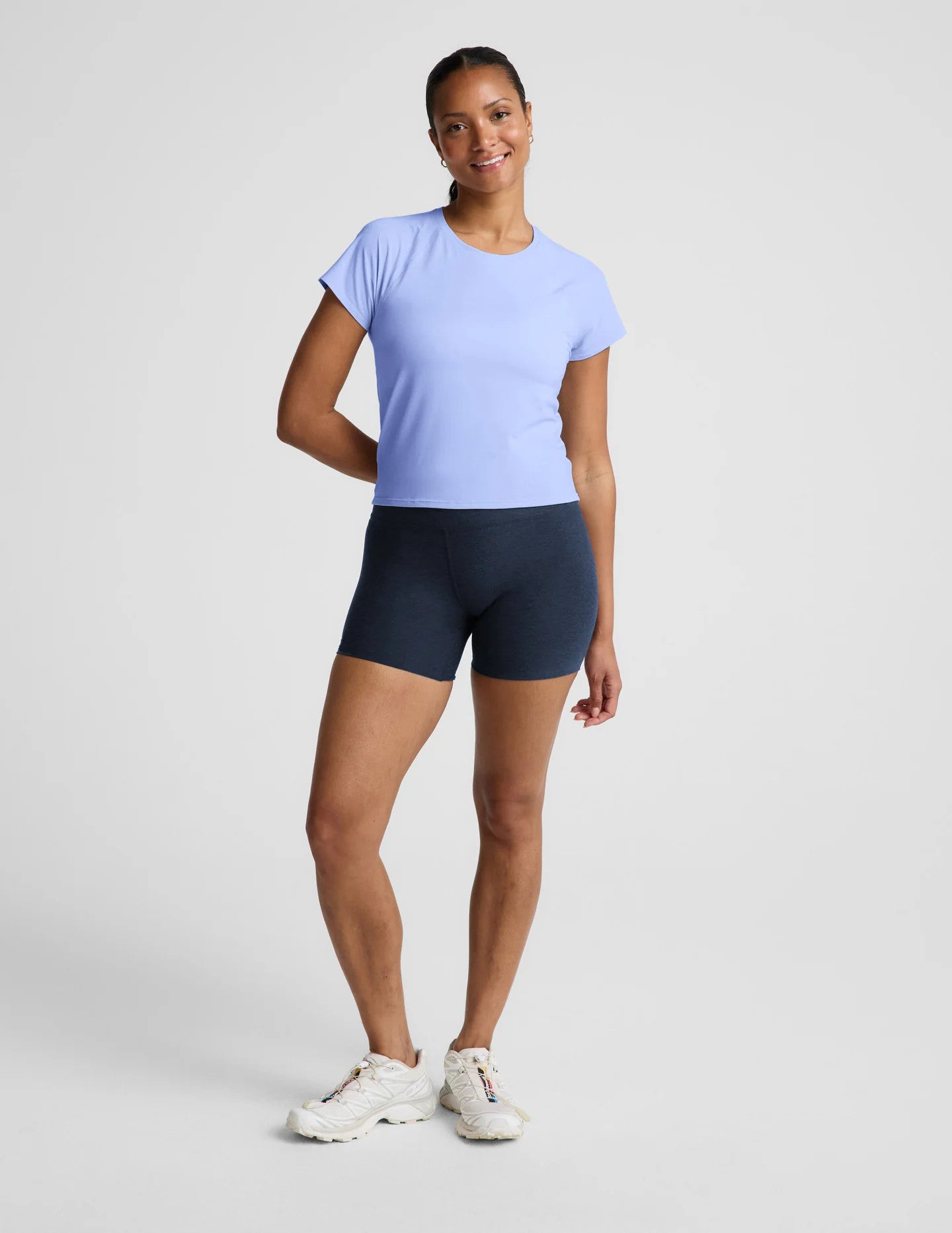 Beyond Yoga Breezeweight Active Short Sleeve Tee Pastel Periwinkle