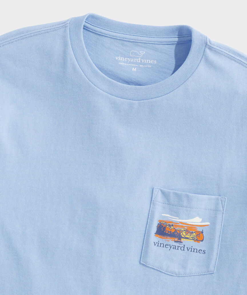 Vineyard Vines Autumn Wakes Pocket Tee SS