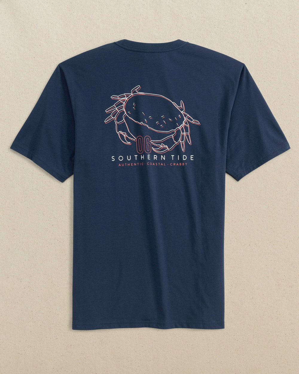 Southern Tide Coastal & Crabby Tee Dress Blue