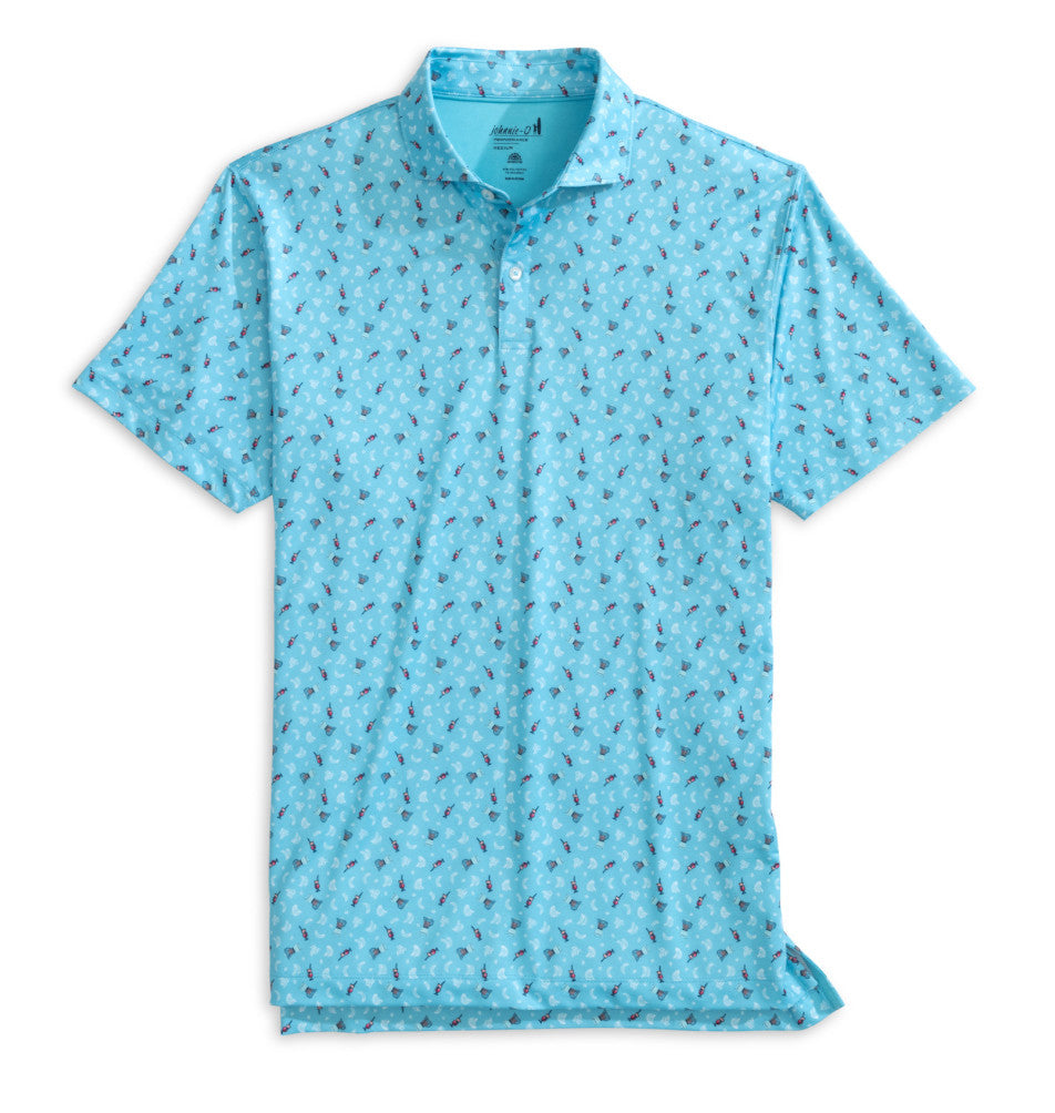 Johnnie-O Showtime Performance Jersey Polo Barracuda
