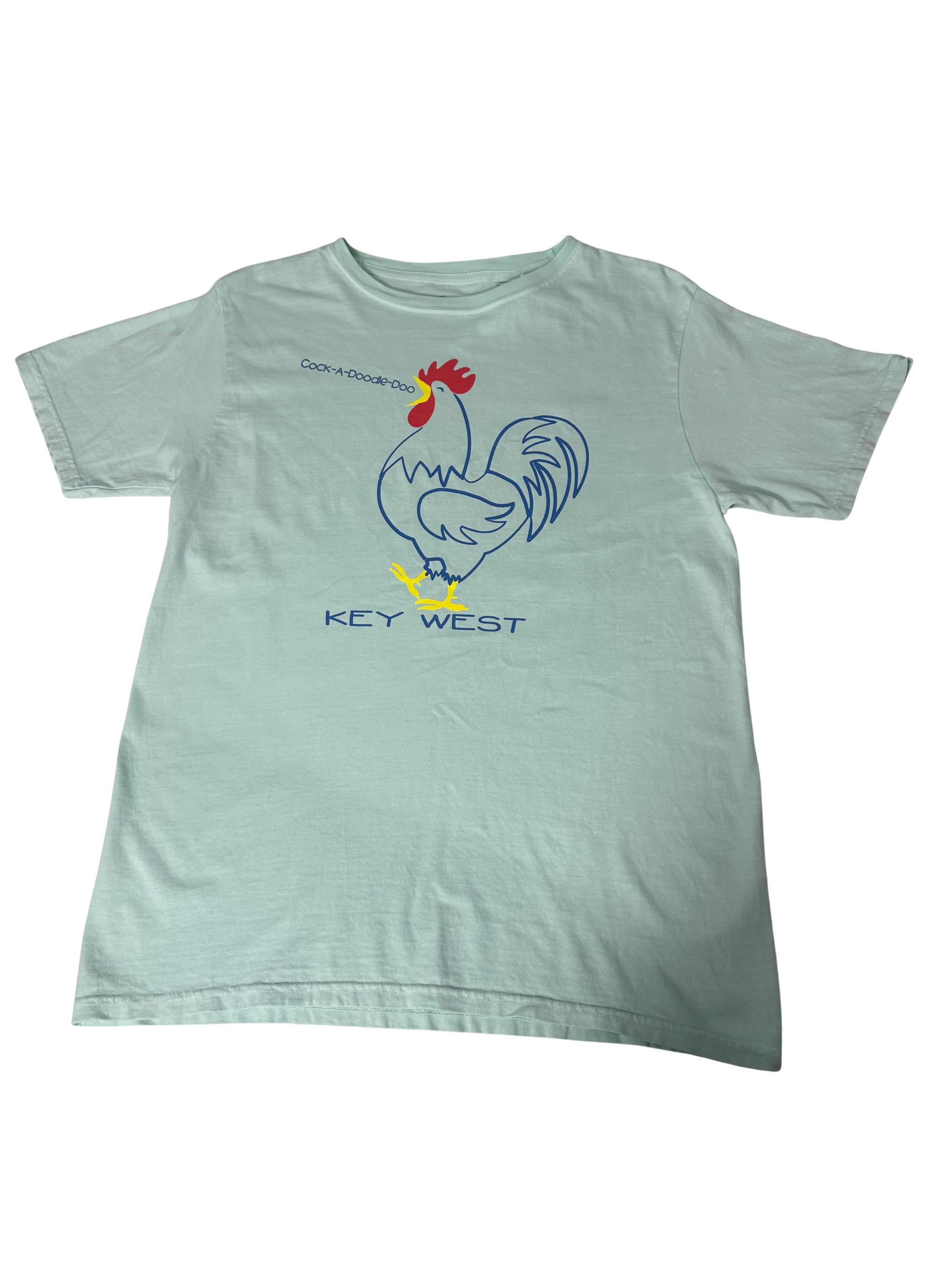 Shaddow and Fish Doodler Rooster Key West Tee SS Mint