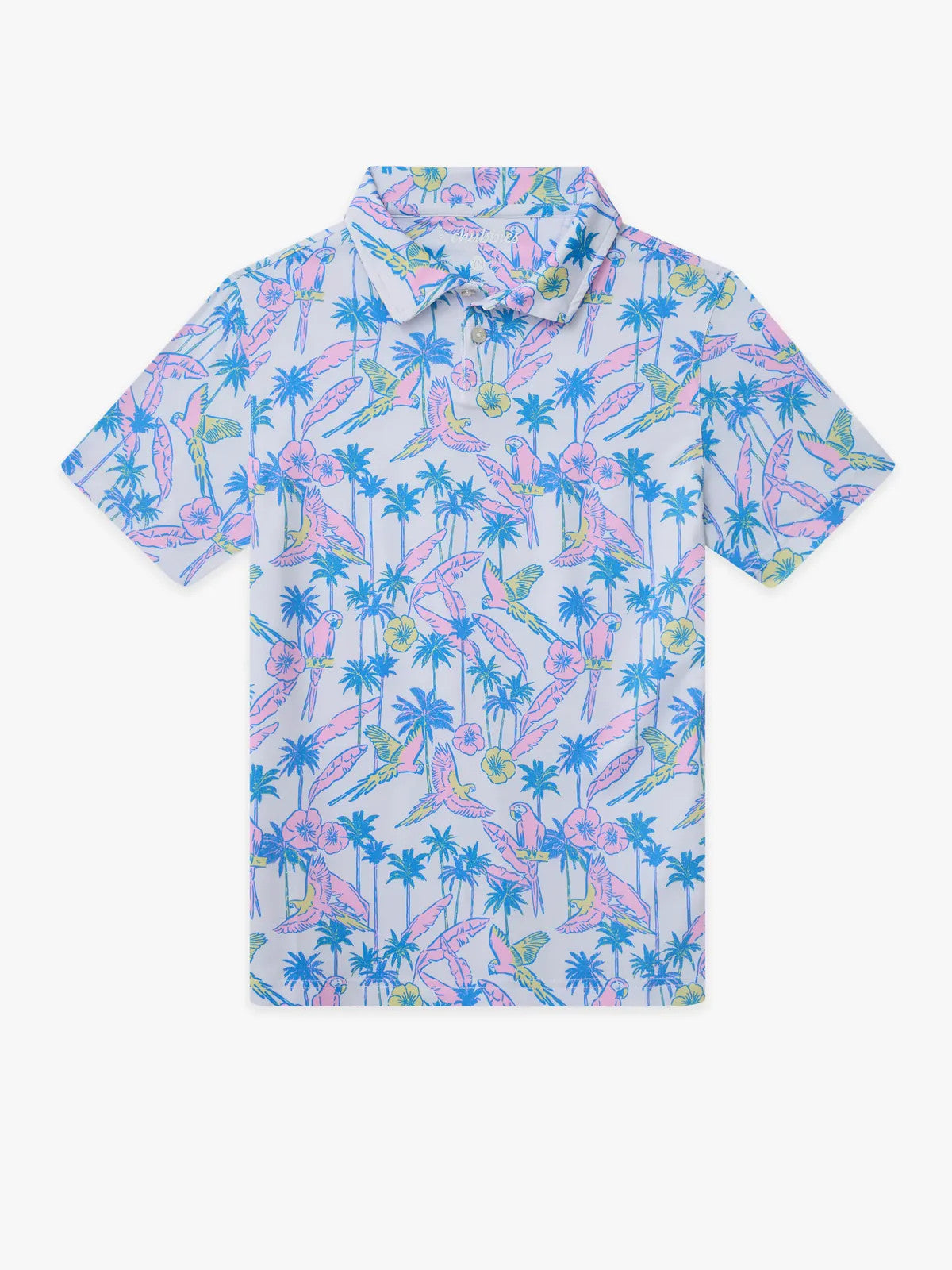 Chubbies The Flock Party Youth Performance Polo White