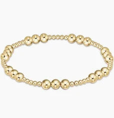 Enewton Classic Joy Pattern 5mm Bead Bracelet Gold