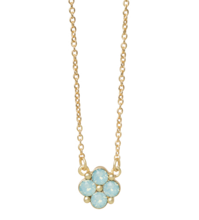 Spartina Blessed Sea Foam Clover Sea La Vie Necklace Gold