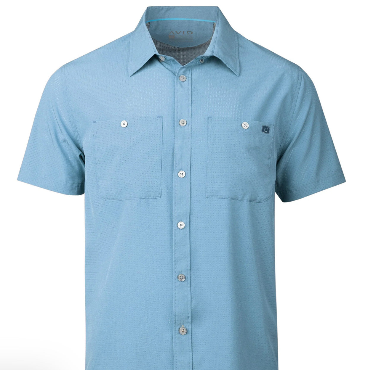 Avid Cabo Performance Button Down Shirt Sky