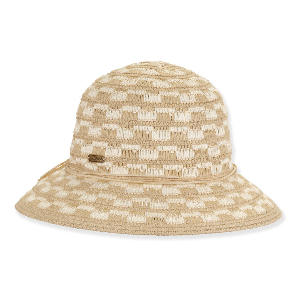 Sun 'N' Sand Patricia Square Pattern Bucket Hat
