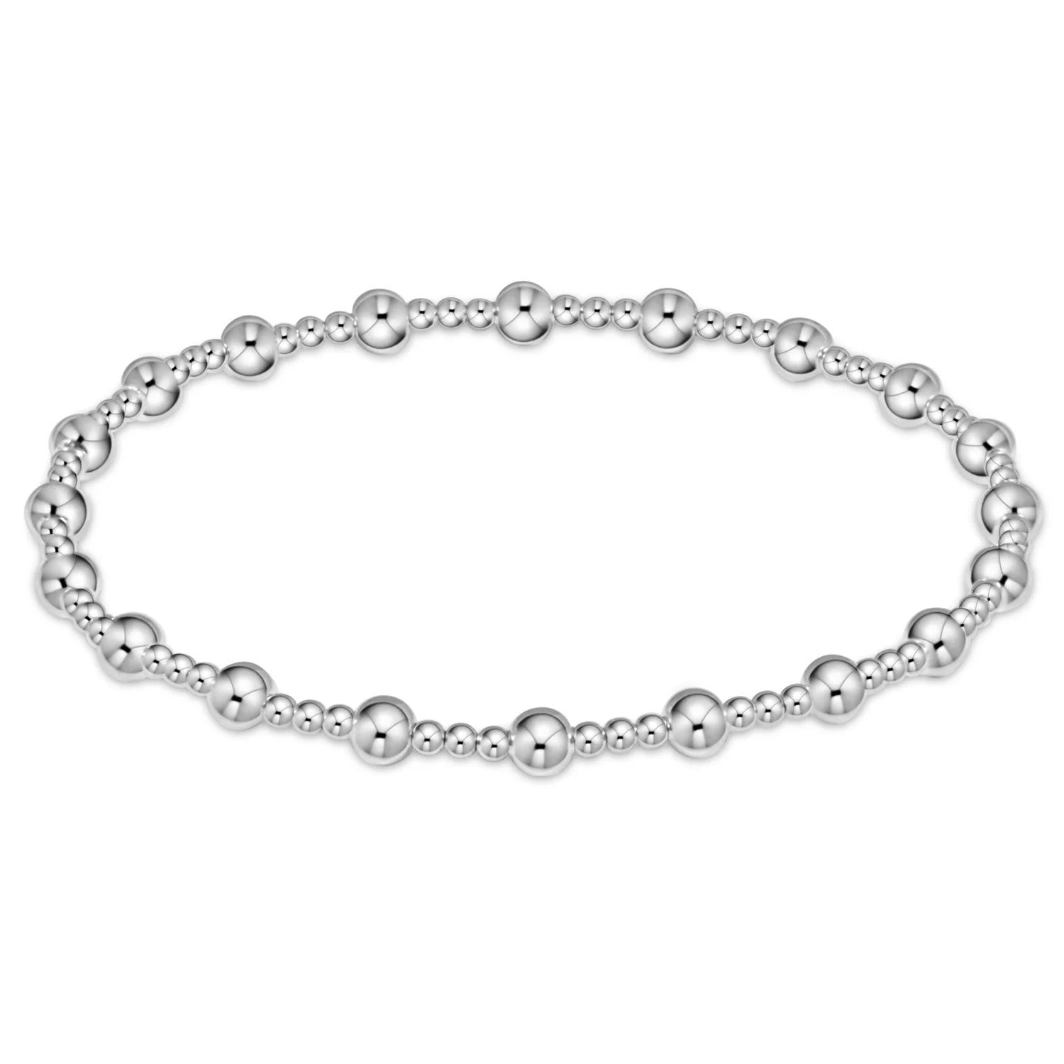 Enewton Classic Sincerity Pattern 4mm Bead Bracelet Sterling Silver