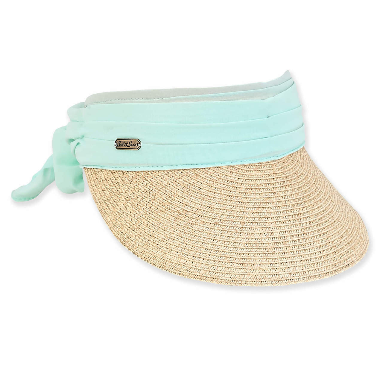 Sun 'N' Sand Florencia Chiffon Scarf Tie Back Visor
