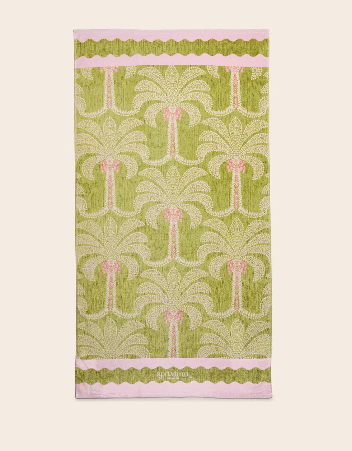 Spartina Beach Towel Castillo Green Palms