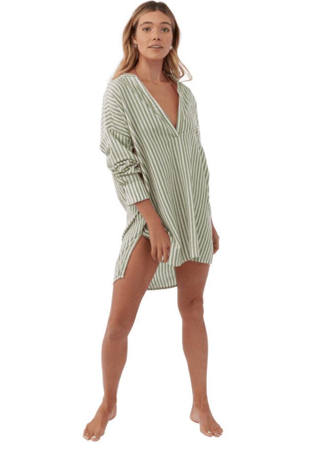 O'Neill Belizin Stripe Cover Up Olive
