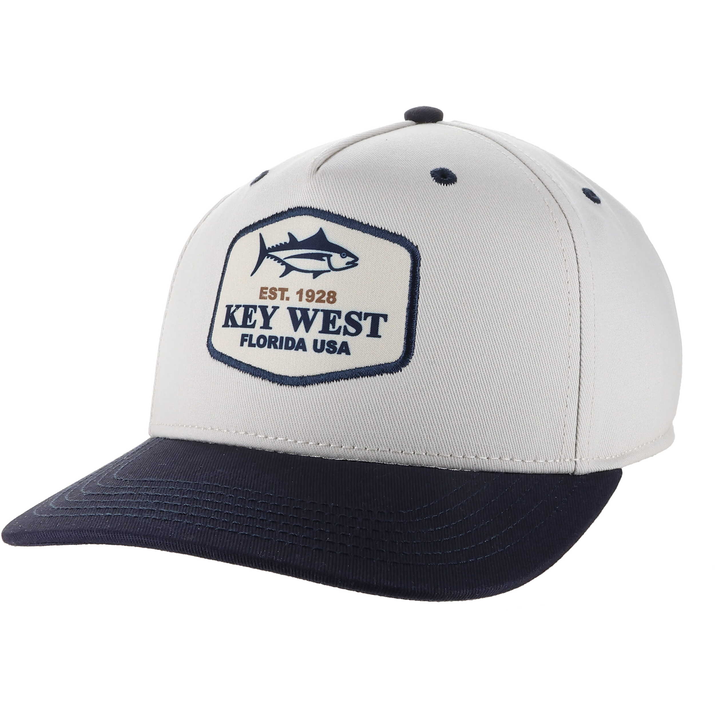 Legacy Key West EST 1928 Fisher Hat Stone/ Navy