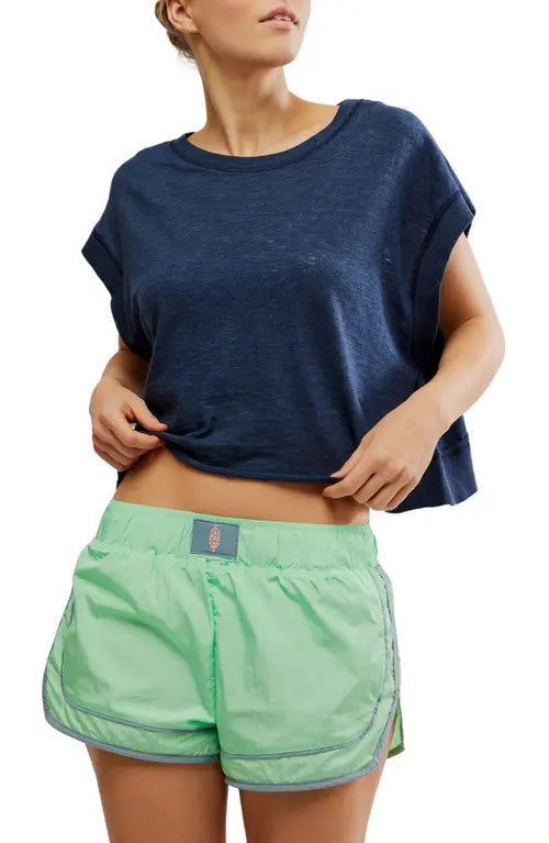 Free People My Time Tee Midnight Navy
