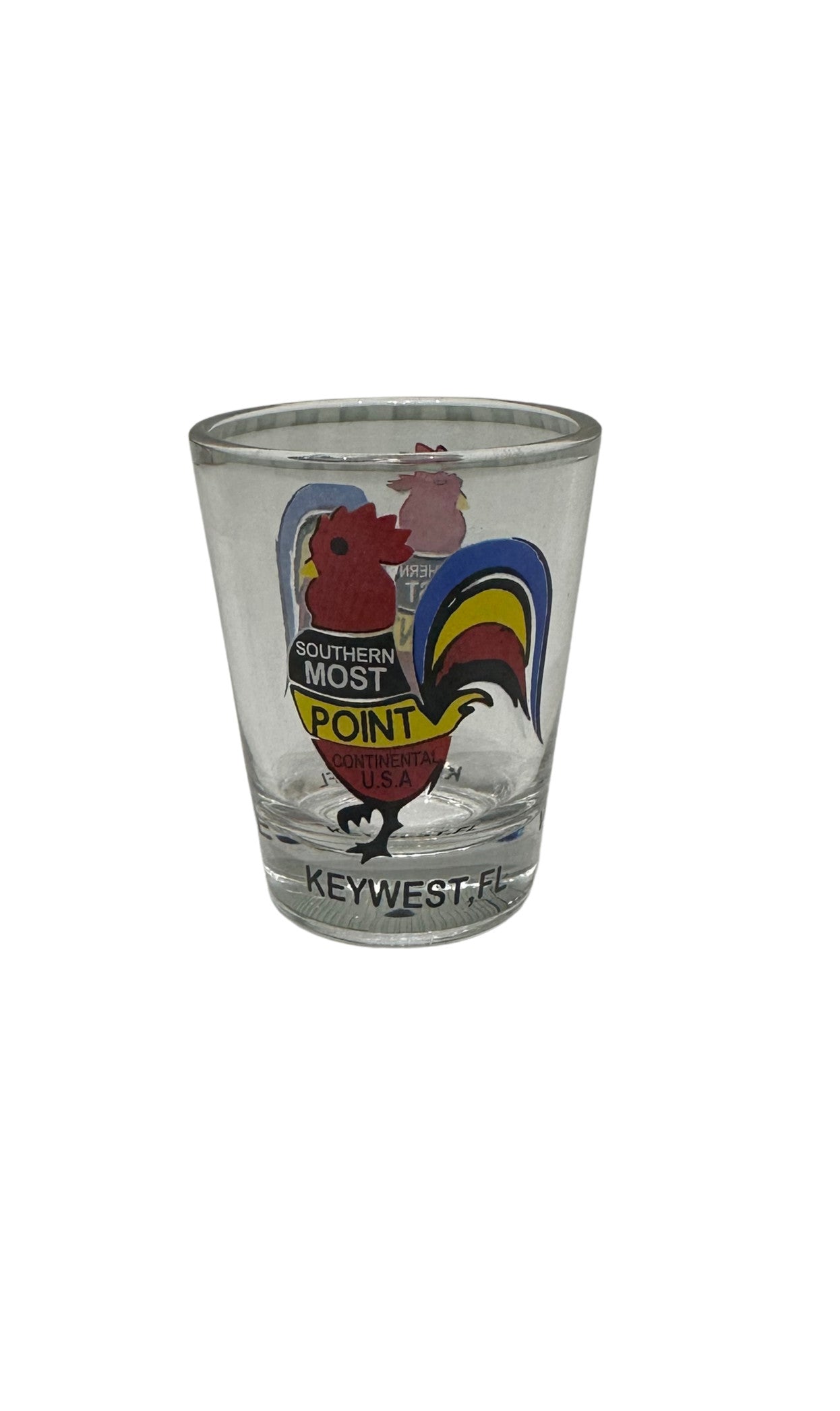 Key West Southernmost Point Bouy Rooster Shot Glass