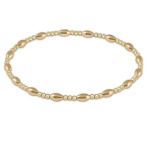 Enewton Harmony Sincerity Pattern 2mm Bead Bracelet Gold