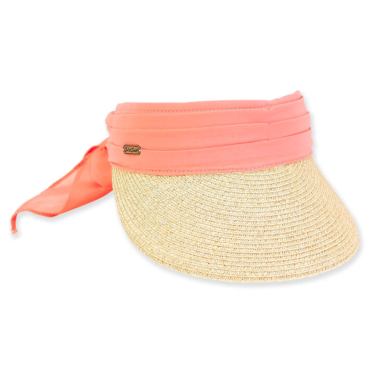 Sun 'N' Sand Florencia Chiffon Scarf Tie Back Visor