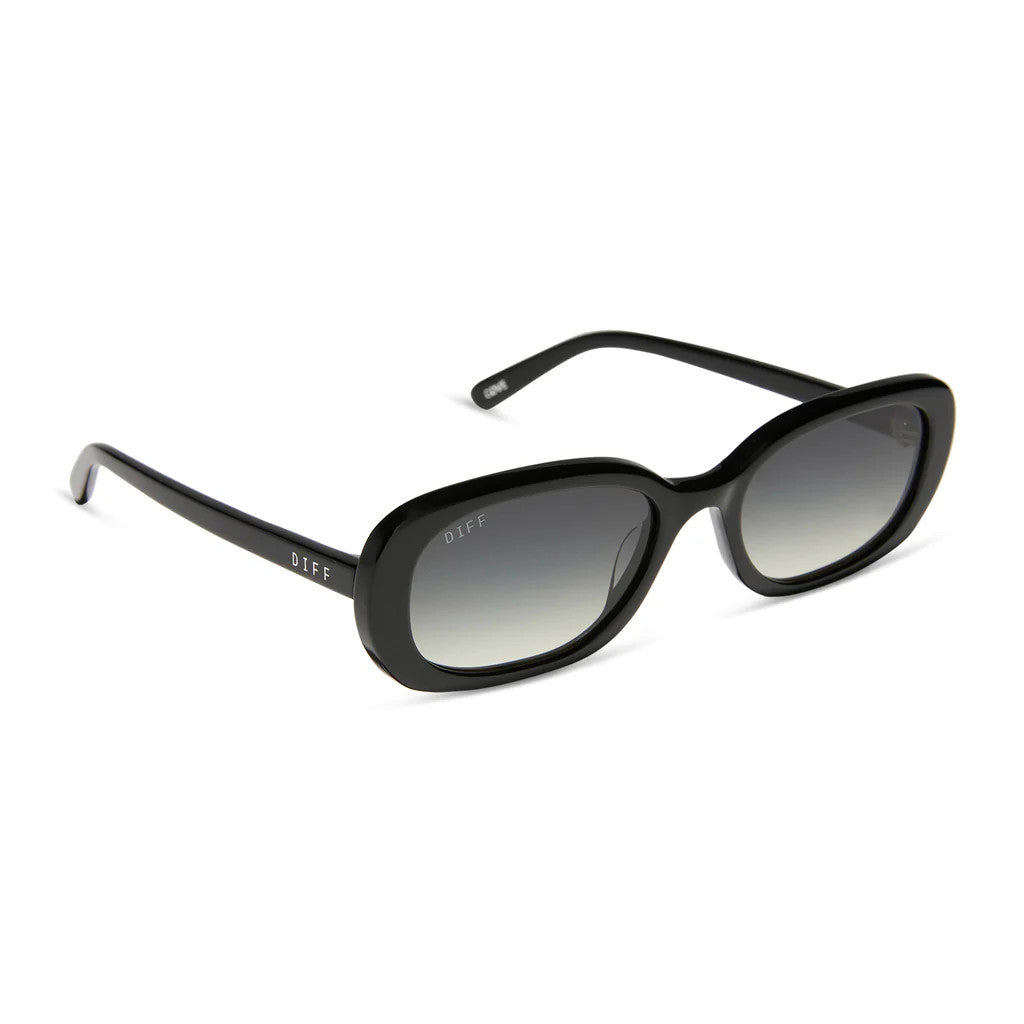 Diff Cove Black Frame w/ Grey Gradient Lens Sunglasses